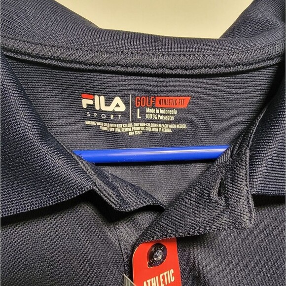 Fila Men's Navy Golf Polo - Picture 4 of 4
